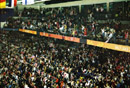 Crazy fans at the hockey game