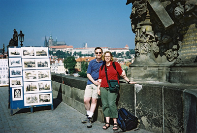 Photo of Nieka and Ken in Prague